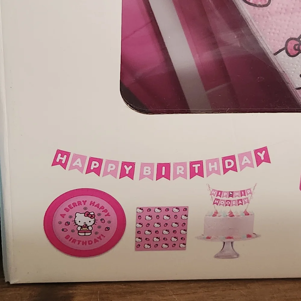 Hello Kitty Pink and Purple Party Tableware Set